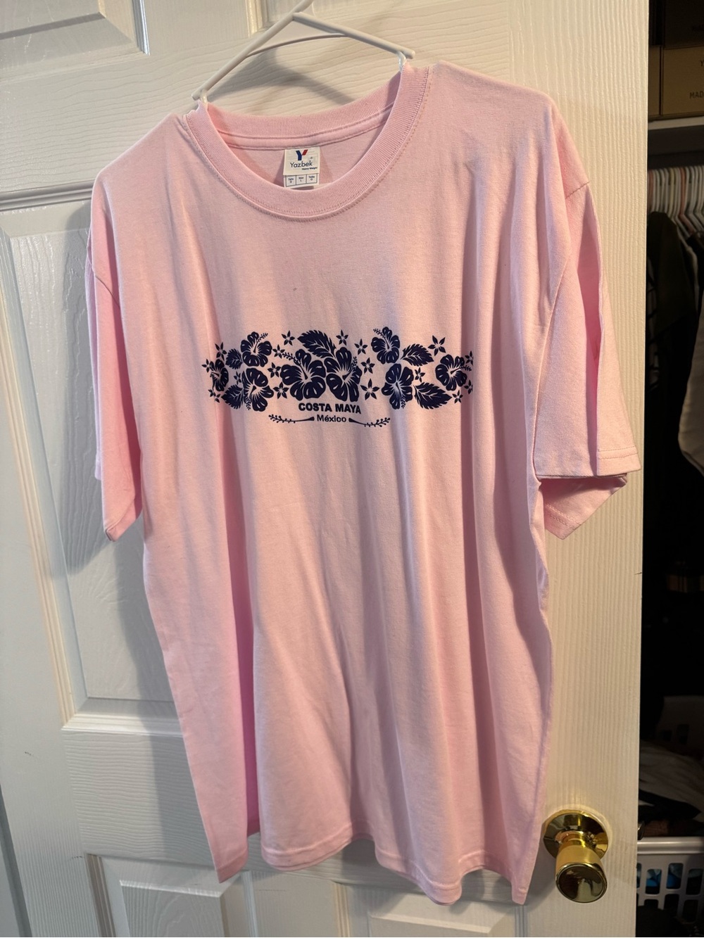 Costa Maya Mexico Floral Graphic Kids Tee - Pink